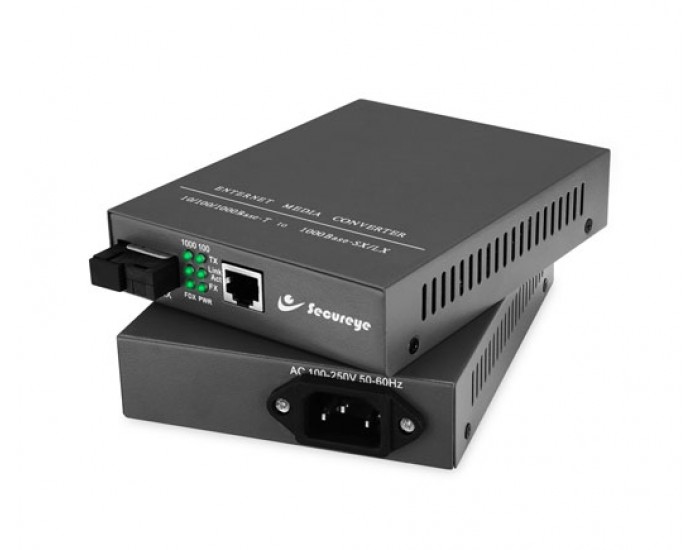 SECUREYE MEDIA CONVERTOR S-SMSF-FE-T|R 10|100 (PAIR)